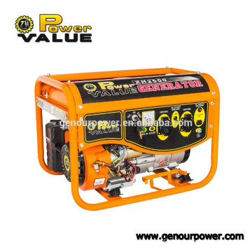 Power Value 12v hand Gasoline Generator 5.5hp 168F